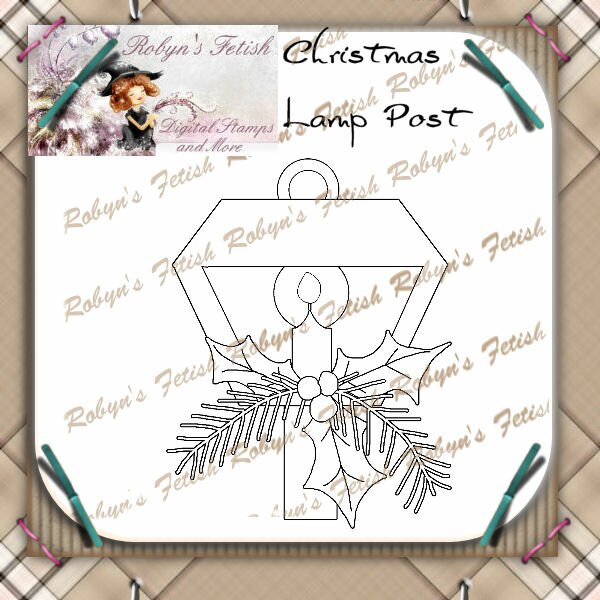 Christmas lamp post