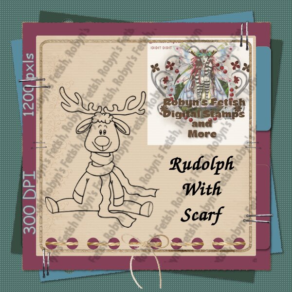 Rudolph with Scarf
